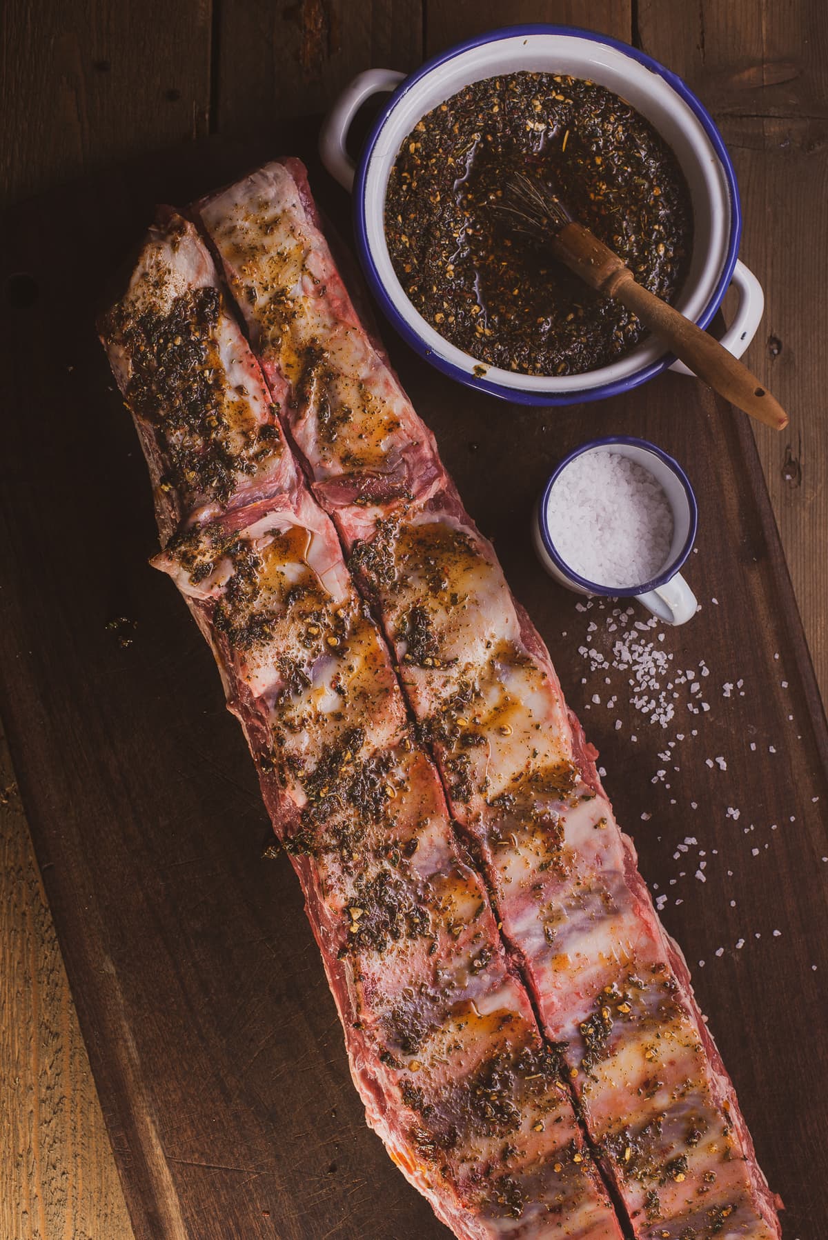 Costillar con chimichurri